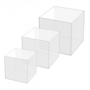 Cubo in Plexiglass Trasparente aperto da un lato - DANIELI